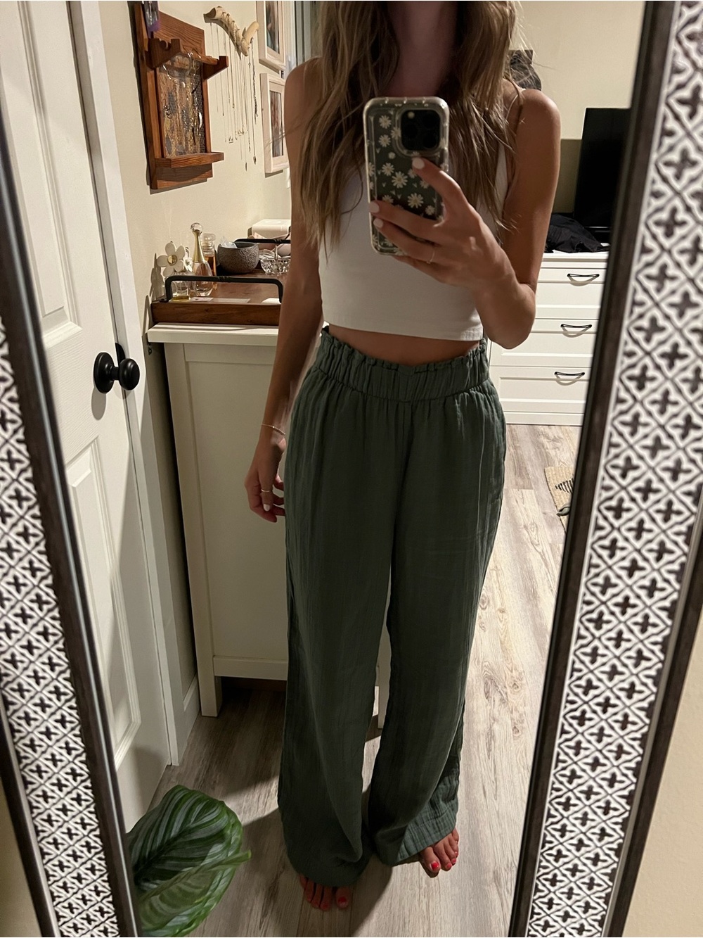 Gap 100% Cotton Wide Leg Pants - Picture 1 of 5